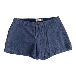 Old Navy Womens Shorts Adult Size 6 Linen Blend Pockets 3.5" Inseam Chino